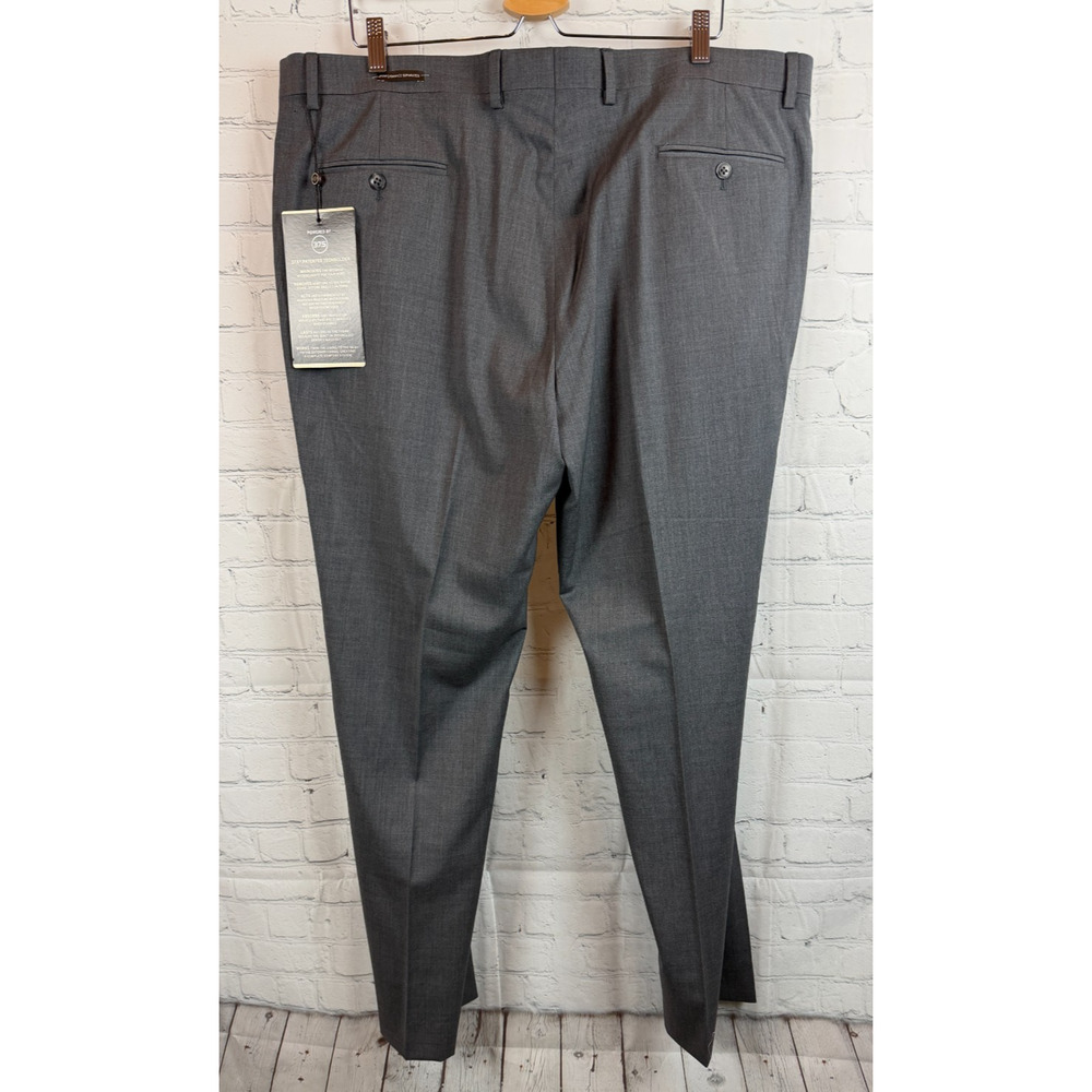 JOSEPH ABBOUD gray wool blend comfort mens career dress pants 42W-32" NWT - Picture 7 of 10